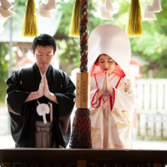 和装で行う　日本伝統の神前式！
